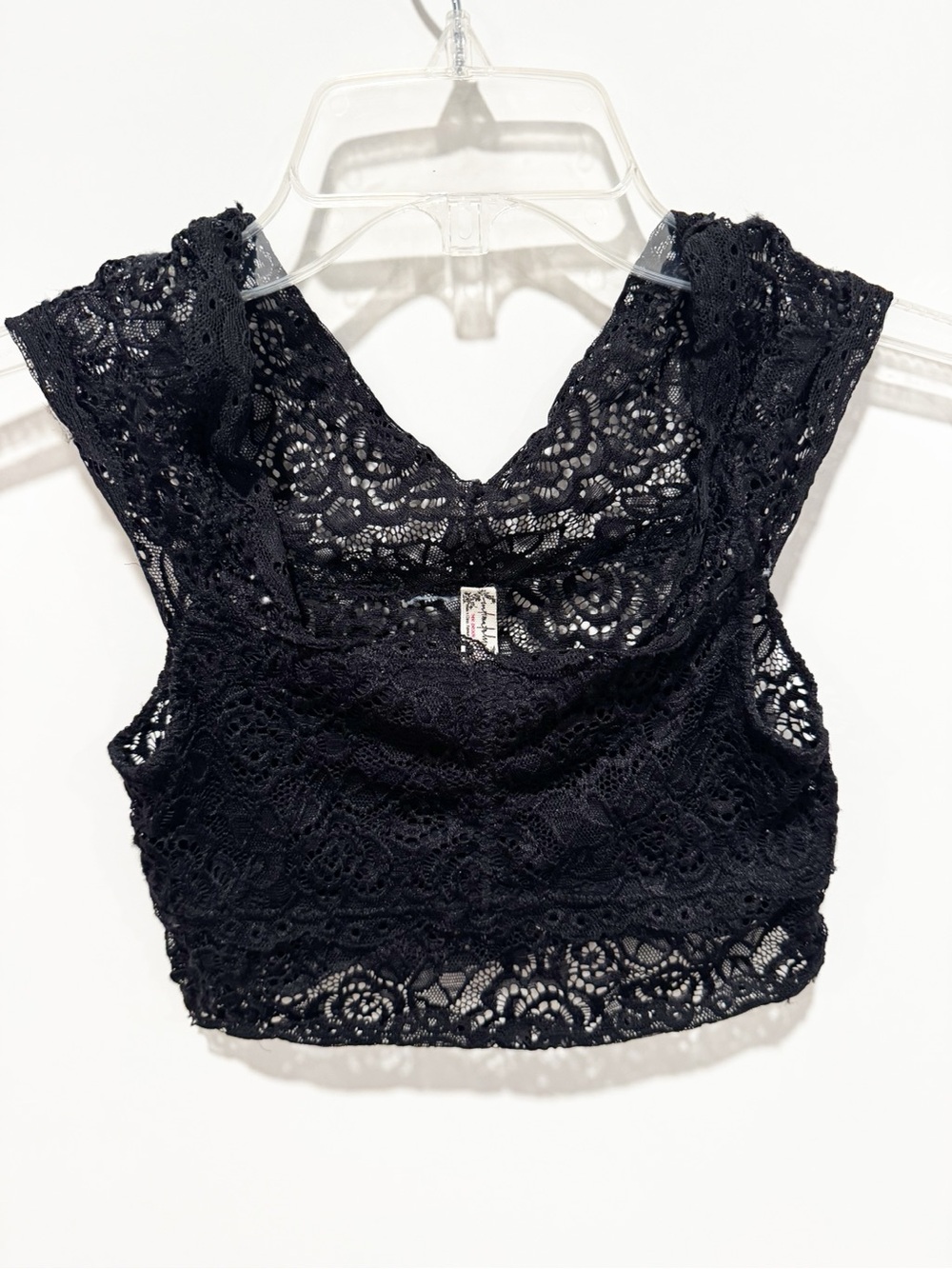 Free People Black Lace Bralette Crop Top